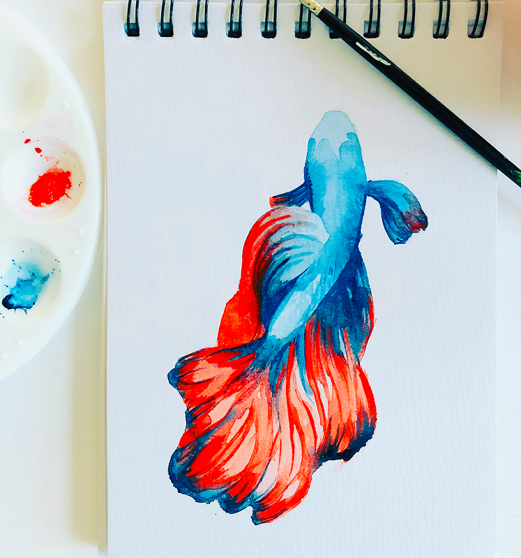 Watercolor process 1